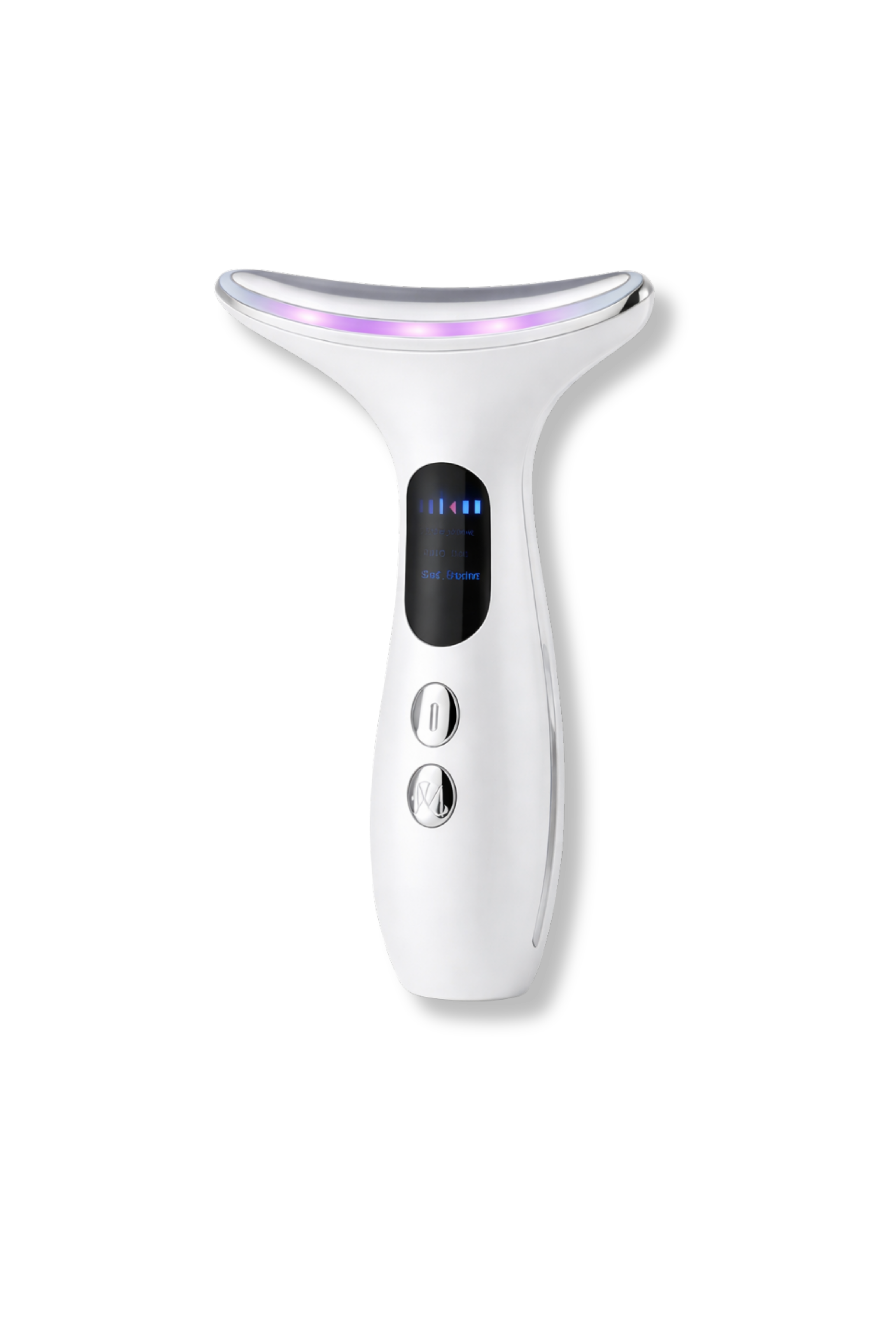 Masajeador facial con calor y luz LED