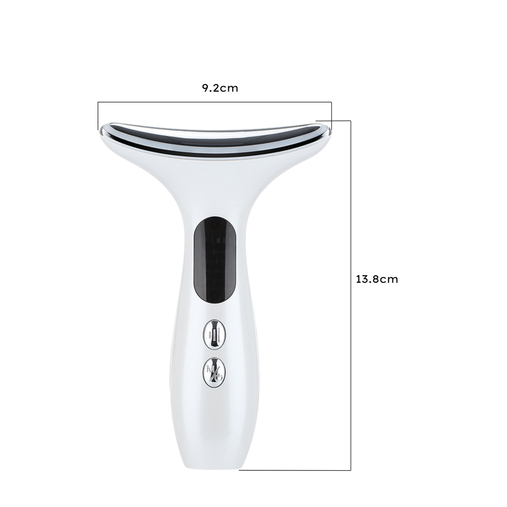 Masajeador facial con calor y luz LED